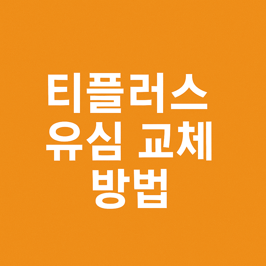 티플러스 유심 교체